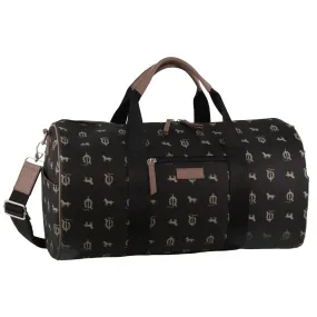 Pierre Cardin Graph Art Print Vegan Leather Overnight Duffle Bag PC3866